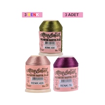 3 Adet Altınbaşak Oya Ve Dantel İpi 20 Gr - Royaleks - No: 426 - 078 - 434