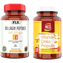 Vitamin C Çinko Propolis 120 Tablet + Collagen Tip 1-3 60 Tablet