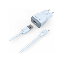 Alcatel U5 Hd Uyumlu Mikro Usb Girişli 2.0 Amper Şarj Aleti+Kablo
