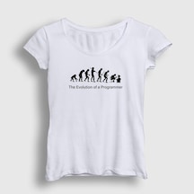Presmono Kadın Evolution Evrim Developer Yazılımcı T-Shirt