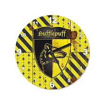 Hufflepuff Harry Potter Tasarım Duvar Saati (408136187) Çok Renkli