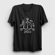 Presmono Unisex Logo V2 Panic At The Disco T-shirt Siyah