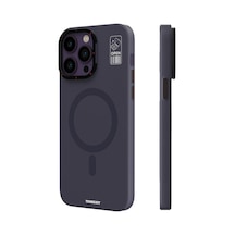 iPhone 14 Pro Uyumlu Kılıf Magsafe Şarj Özellikli Standlı YoungKit Hermit Bracket Serisi Kapak Beyaz