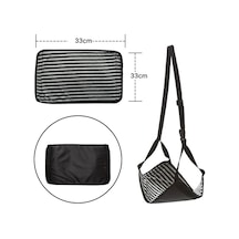 Sones Seyahat Ayak Dayanağı Hamağı Ofis Eğlence Pedalı, Renk: Gök Mavisi Bölünmüş Diğer