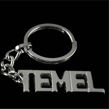 Temel - 484 - - Nazblsmm - İsimli Anahtarlık Çok Renkli