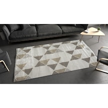 Sultan Zen Modern Desen Krem Modern Akrilik Makine Dokuma Salon Halısı - 6609-937 Beyaz