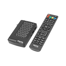 Plato Legend Çift USB TKGS Mını HD Uydu Alıcısı Siyah