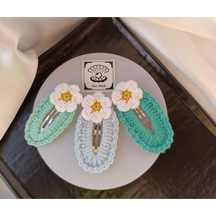 Papatya Çiçek Su Yeşili Bebek Mavi Turkuaz Soft 3 Lü Kombin Çıtç Çok Renkli