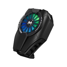 Dl06 Rgb Radyatör Telefon Soğutucu Fan - Siyah Evimdeyokyok