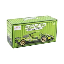 Toys E Toys Speed Building Blocks 1:18 Ölçek Çek Bırak Yarış Arabası Yapı Blok Seti 451 Parça 9055-1