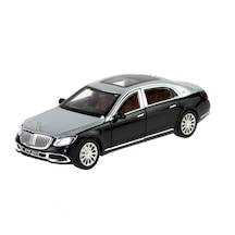 1:24 Ölçek Die-cast Model Metal Araba Süper Sedan Gri Işıklı