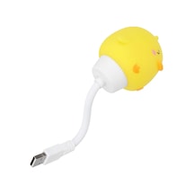 Powermaster Esnek Usb Li Bebek Çocuk Odası Gece Lambası Sarı Işık Taşınabilir Çok Renkli