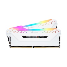 Corsair Vengeance RGB PRO Beyaz CMW16GX4M2D3600C18W 16 GB (2x8) DDR4 3600 MHz CL18 Ram Corsair Vengeance RGB PRO Beyaz CMW16GX4M2D3600C18W 16 GB (2x8) DDR4 3600 MHz CL18 Ram