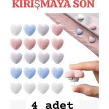 4 -adet Örtü Düzenleme Sabitleyici Düğme Kumaş 10 X 15 Pembe Diğer