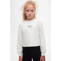 Xo Kids Kız Çocuk Sweatshirt 8-14 Yaş 37319 Ekru