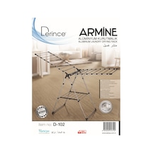 D-102 Derince Armine Alüminyum Çamaşır Kurutma Askılığı Siyah