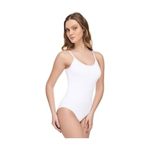 Tutku Elit Elit Beyaz Modal Ip Askı Alttan Çıtçıtlı Kadın Body Diğer