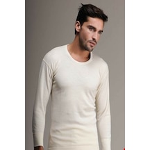 Hasyün 101&102 Erkek Uzun Kollu Termal Yün İçlik Takım-krem - Xl Krem