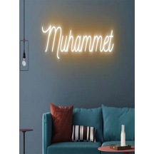 Muhammet Yazılı Pleksi Neon Tabela Turuncu