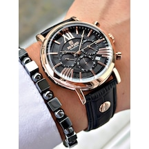 Rose Gold  Erkek Kol Saati- Siyah