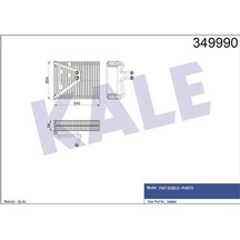 Kale Evaporator Fıat Doblo Punto 1.2 1.4 1.6 16v 1.3 Jtd 1.9 Jtd 05- Klr-349990