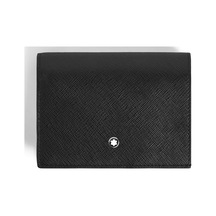 Montblanc Sartorial Deri Fermuarlı Ve 6 Bölmeli Cüzdan 222977 Siyah
