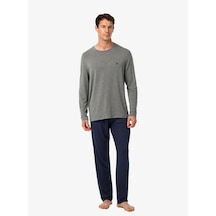 Blackspade Erkek Pijama Takımı 41043 - Gri Melanj