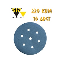 Sia 1949 Hookit 7 Delikli Cırt Zımpara 150 Mm - P220 Kum - 10 Adet