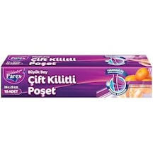 Çift Kilitli Buzdolabı Poşeti Büyük Boy