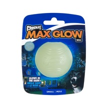 Chuckit Max Glow Gece Parlayan Köpek Oyun Topu Fosforlu, Dayanıklı Ve At-getir Oyun Topu - Small