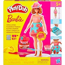 Play Doh Barbie Çiçekli Ve Püsküllü Oyun Hamuru Seti G1360 Çok Renkli