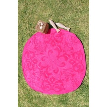 %100 Pamuk Outlet Yuvarlak Kadife Plaj Havlusu (495485131)