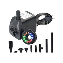 Suofeng Renkli Işıklı Dalgıç Su Pompası: 1000l/saat Akış, 4.9ft Yükseklik, 9 Nozul Seti İle Akvaryum Ve Bahçe İçin