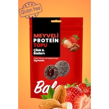 Meyveli Çilekli & Bademli Protein Topları 110gr X3 Adet