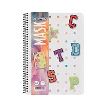 Gıpta Mask Spiralli Pp Kapak A4 72 Yaprak Çizgili Defter 3-7820000-2011 Çok Renkli