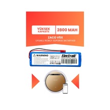 Zaco V5x Uyumlu Batarya Yüksek Kapasite 2800mah Pil Robot Süpürge Bataryası Değişimi