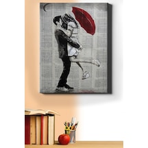 Webstyle Sayılarla Boyama Seti Kasnaklı Aşk Ve Kırmızı Şemsiye 2 60 X 75 Cm