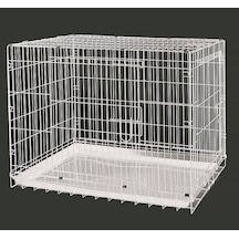 Dayang - 801 - Köpek Kafesi - Novapazr - Beyaz 108x69x77.5