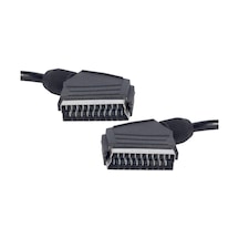1.2 Metre Poşetli 7 Mm Siyah Scart Scart Kablo Standart