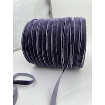 Paşateks- 1 Cm Düz Kadife-5 Metre -b.lacivert