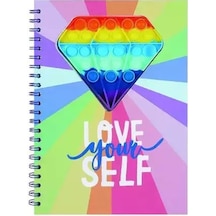 Syloon A4 Push Pop Bubble Elmas Spiralli Defter Sm081701 Syloon A4 Push Pop Bubble Elmas Spiralli Defter Sm081701