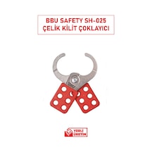 Safety Sh-025 Çelik Kilit Çoklayıcı 6 Kilitli Lockout Hasp Paslanmaz Ve İzole Güvenlik Sistemi