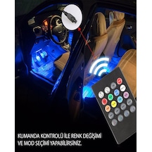 Eraks Car Accesorıes Kumandalı Araç Içi Ayak Altı Sese Duyarlı