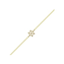 Kartanesi Altın Zincir Bileklik 14K Gold 17 Cm Sarı Altın