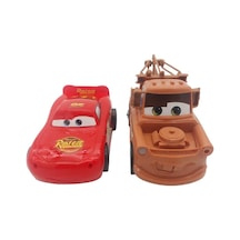 Farbu Cars Şimşek Mcqueen Ve Mater Oyuncak Sürtmeli 2 Li Araç Seti, Arabalar Oyuncak Figür