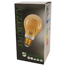 Uzlight Rustik LED Ampul E27 Duy Sarı Işık 6 W 10'lu
