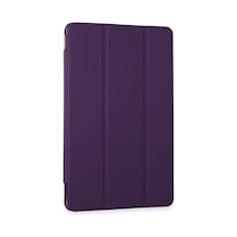 Samsung Galaxy Uyumlu, Tab A9 Kılıf Tablet Smart Kılıf - Mor