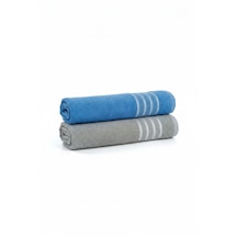 2lı 70x140 Banyo Havlusu Mavi