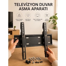 32-55 İnç Uyumlu 40 Kg Taşıma Kapatiseli Televizyon Duvar Asma Aparatı Mh-hs9220-3788