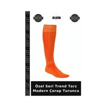 Grey Cat Özel Seri Trend Tarz Modern Çorap Turuncu